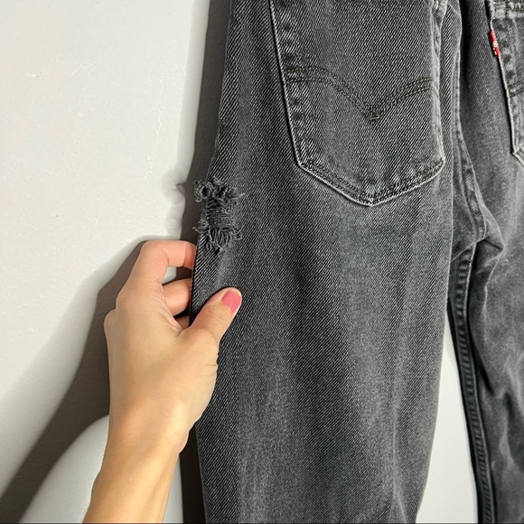 RARE 505 Levi’s Vintage High Waisted Black Jeans - Picture 6 of 14